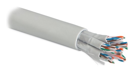 Кабель витая пара Hyperline Cat5, UUTP48W-C5-S24-IN-LSZH-GY, (UTP48W-C5-SOLID-IN-LSZH неэкранированная Фото