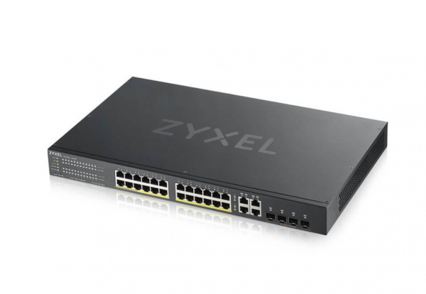Гибридный Smart коммутатор Zyxel Nebula Flex GS1920-24v2, 24xGE, 4xCombo (SFP/RJ-45), бесшумный (без Фото