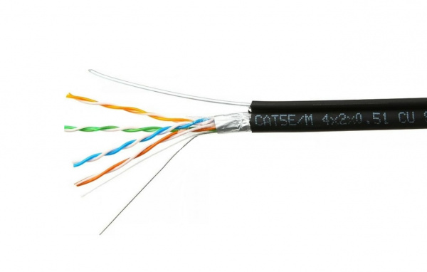 Кабель «витая пара» (SkyNet) FTP outdoor CAT5e, 4x2x0,51 Cu steel rope (LAN) (1693134)   Фото