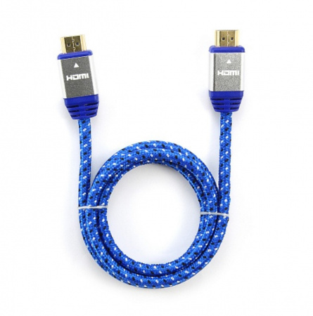 Кабель HDMI Konoos KCP-HDMInbl, 1м, v1.4, 19M/19M, алюминивый корпус (синий) Фото Кабель HDMI Konoos KCP-HDMInbl, 1м, v1.4, 19M/19M, алюминивый корпус (синий) Фото