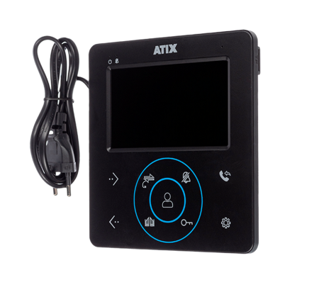 AT-I-K410C/T Black Комплект: видеодомофон СVBS и видеопанель СVBS Фото