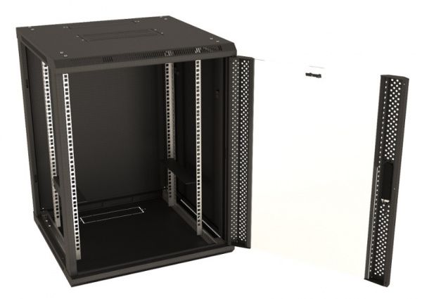 Hyperline TWB-2266-GP-RAL9004 Шкаф настенный 19-дюймовый (19