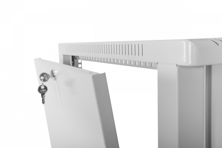 Шкаф телекоммуникационный настенный сварной 12U (600 × 350) съёмные стенки, дверь стекло Фото