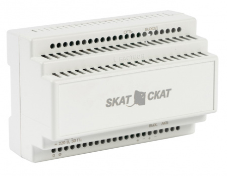 SKAT-24-3.0-DIN источник питания 24В 3А АКБ внешн. 1х12-17Ач ток заряда 3,0–Iнагр. Фото