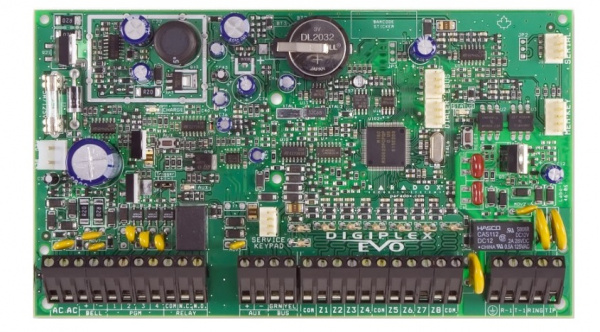 EVO192 Контрольная панель 192 зоны, 8 зон на плате, 8 подсистем Фото EVO192 Контрольная панель 192 зоны, 8 зон на плате, 8 подсистем Фото