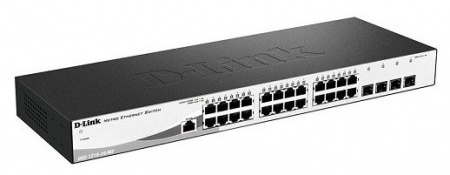 DL-DGS-1210-28/ME/P/B2A Управляемый L2 коммутатор с 24 портами 10/100/1000Base-T и 4 портами 1000Bas Фото