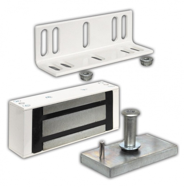 М1-200 с уголком (белый) Замок электромагнитный Фото