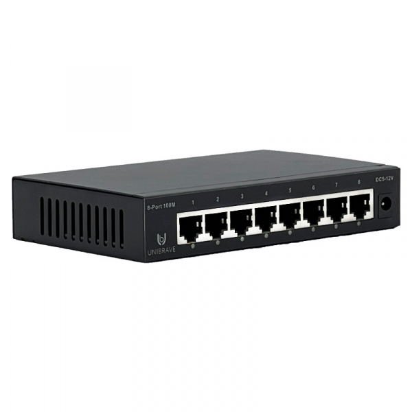 UB-SW-1008-12V Сетевой неуправляемый коммутатор Unibrave на 8 портов 100 Мбит/c, 12V Фото UB-SW-1008-12V Сетевой неуправляемый коммутатор Unibrave на 8 портов 100 Мбит/c, 12V Фото