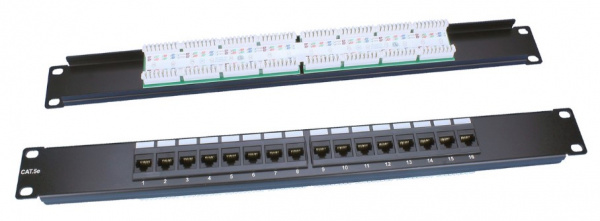 Hyperline PP3-19-16-8P8C-C5E-110D Патч-панель 19 Hyperline PP3-19-16-8P8C-C5E-110D Патч-панель 19