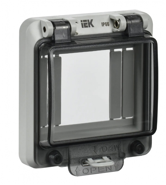 Крышка защитная для выреза в шкафу пластик 4 модуля IP66 IEK Фото