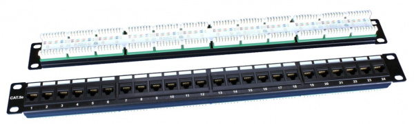 Hyperline PP3-19-24-8P8C-C5E-110D Патч-панель 19 Hyperline PP3-19-24-8P8C-C5E-110D Патч-панель 19