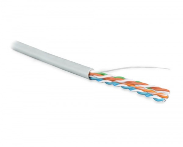 Hyperline UUTP4R-C5E-S24-IN-LSZH-GY-305 Кабель витая пара, неэкранированный U/UTP, категория 5e, 4 пары 24 AWG, 4х2х0,51 мм, Фото