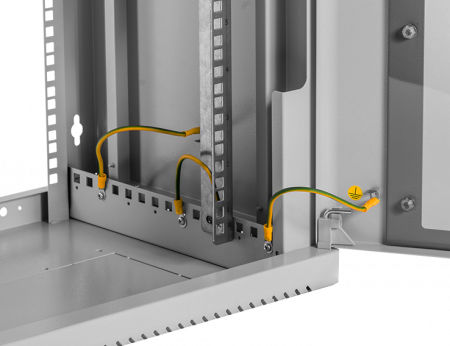 Шкаф телекоммуникационный настенный сварной 9U (600 × 500) съёмные стенки, дверь стекло Фото