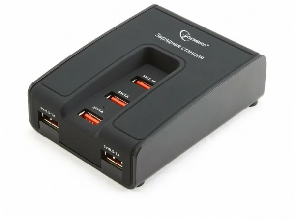 Зарядная станция Gembird MP3A-PC-02 220V-5V USB 5 портов, 5A суммарно Фото Зарядная станция Gembird MP3A-PC-02 220V-5V USB 5 портов, 5A суммарно Фото