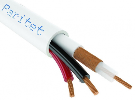 КВК-В-1,5ф 2х0,5 (белый) (Паритет) Кабель комбинированный для систем видеонаблюдения Фото