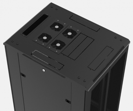 Hyperline TTB-4782-DD-RAL9004 Шкаф напольный 19-дюймовый, 47U, 2277x800х1200 мм Фото