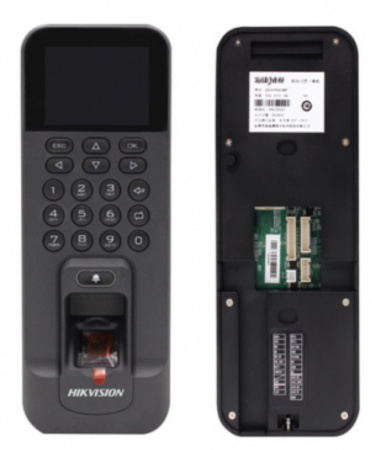 DS-K1T804BEF Терминал доступа со считывателями EM карт и отпечатков пальцев Фото