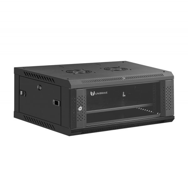 UB-WMC-4U-60/45-GD (B) Шкаф телекоммуникационный настенный 19 UB-WMC-4U-60/45-GD (B) Шкаф телекоммуникационный настенный 19