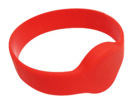 Браслет EM, IL-10D65ER, силиконовый, без застёжки (красный, женский) Фото
