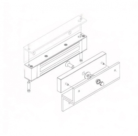 TS-ZL500S Комплект креплений для установки электромагнитных замков Фото