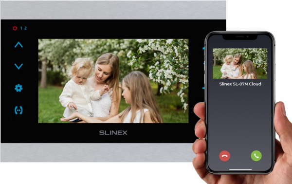 SL-07N Cloud (Silver+Black) Монитор домофона ветной Фото SL-07N Cloud (Silver+Black) Монитор домофона ветной Фото