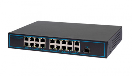 AT-NS-16P2G-1GS-250 (B) 19 портовый РoЕ коммутатор неуправляемый Фото