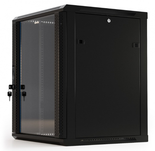 Hyperline TWB-0666-GP-RAL9004 Шкаф настенный 19-дюймовый (19