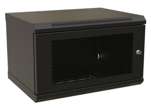 WR-TW-0645-SD-RAL9004 Шкаф настенный 19-дюймовый (19