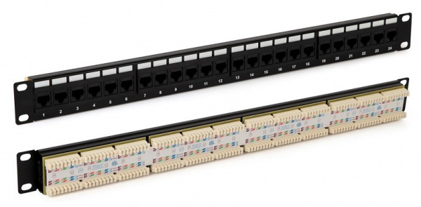 Hyperline PP3-19-24-8P8C-C5E-110D Патч-панель 19 Hyperline PP3-19-24-8P8C-C5E-110D Патч-панель 19