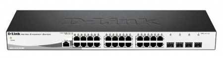 DL-DGS-1210-28/ME/P/B2A Управляемый L2 коммутатор с 24 портами 10/100/1000Base-T и 4 портами 1000Bas Фото