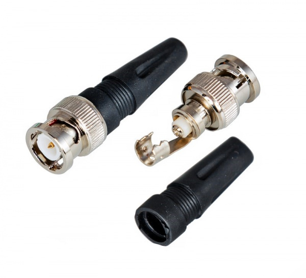 Разъем штекер BNC под винт с колпачком REXANT Фото