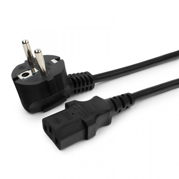 Кабель питания Cablexpert PC-186-1-1.8M, 1.8м, Schuko- C13, 3x1кв.мм, черный, с заземлением, пакет Фото Кабель питания Cablexpert PC-186-1-1.8M, 1.8м, Schuko- C13, 3x1кв.мм, черный, с заземлением, пакет Фото