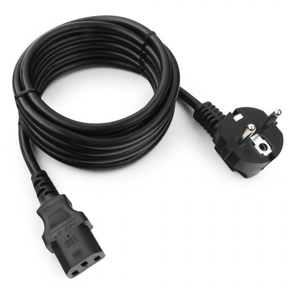 Кабель питания Cablexpert PC-186-1-1.8M, 1.8м, Schuko- C13, 3x1кв.мм, черный, с заземлением, пакет Фото Кабель питания Cablexpert PC-186-1-1.8M, 1.8м, Schuko- C13, 3x1кв.мм, черный, с заземлением, пакет Фото