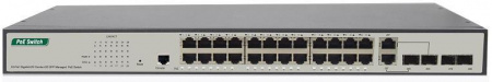 TSn-24P28UM 26 портовый гигабитный управляемый PoE Ethernet коммутатор Фото