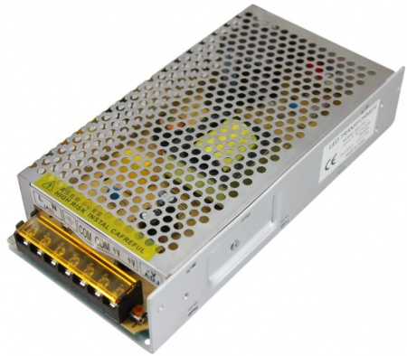 Источник питания 220 V AC/12 V DC 8,3 A 100 W с разъемами под винт, без влагозащиты (IP23) Фото Источник питания 220 V AC/12 V DC 8,3 A 100 W с разъемами под винт, без влагозащиты (IP23) Фото