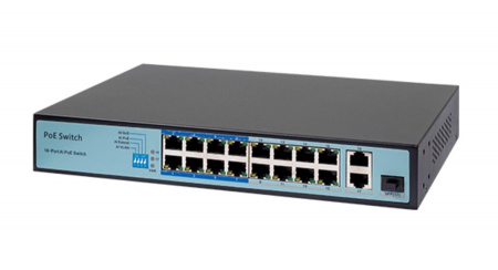 AT-NS-16P2G-1GS-150 (F) 16 портовый РoЕ коммутатор с 2 Uplink и 1 SFP Фото