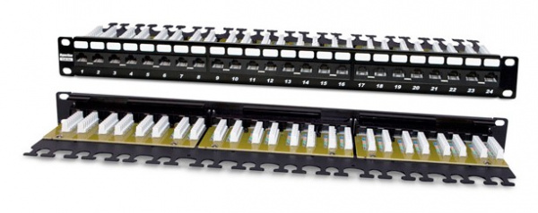 Hyperline PP2-19-24-8P8C-C6A-110D Патч-панель 19 Hyperline PP2-19-24-8P8C-C6A-110D Патч-панель 19