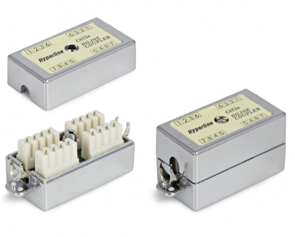 Hyperline CA-IDC-C5e-SH-F-WH Проходной адаптер (coupler), Dual IDC, категория 5e, 4 пары Фото Hyperline CA-IDC-C5e-SH-F-WH Проходной адаптер (coupler), Dual IDC, категория 5e, 4 пары Фото