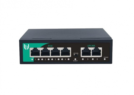 UB-SW-4F2F-60 Base Неуправляемый коммутатор Unibrave с поддержкой PoE на 4 порта Фото UB-SW-4F2F-60 Base Неуправляемый коммутатор Unibrave с поддержкой PoE на 4 порта Фото