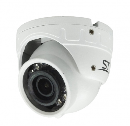 ST-S2501 БЕЛАЯ (2,8mm) 2Mp Уличная купольная IP-камера с ИК подсветкой до 25 м Фото