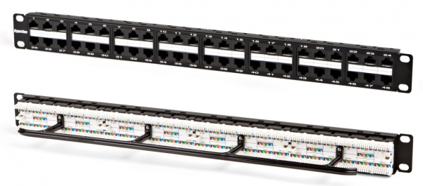 Hyperline PPHD-19-48-8P8C-C5e-110D Патч-панель высокой плотности 19 Hyperline PPHD-19-48-8P8C-C5e-110D Патч-панель высокой плотности 19