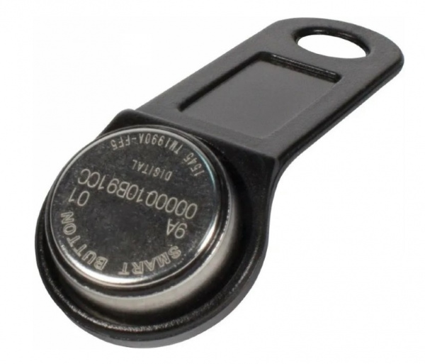 DS-1990A iButton (черный) Ключ с пластиковым держателем Фото