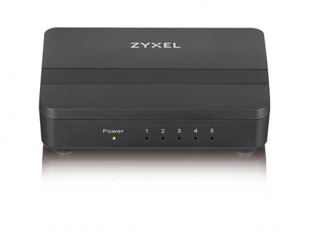 Коммутатор Zyxel GS-105S v2, 5 портов 1000 Мбит/с, настольный, c приоритетными портами Фото