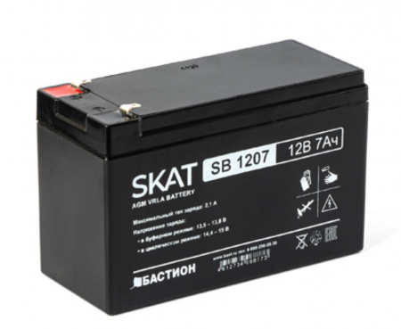 SKAT SB 1207 Аккумулятор свинцово-кислотный Фото SKAT SB 1207 Аккумулятор свинцово-кислотный Фото