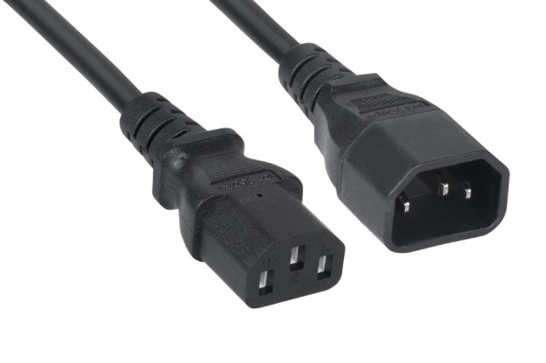 Cabeus PC-189-VDE-1.8M Кабель питания монитор-компьютер IEC 320 C13 - IEC 320 C14 (3x0.75), 1.8 м Фото Cabeus PC-189-VDE-1.8M Кабель питания монитор-компьютер IEC 320 C13 - IEC 320 C14 (3x0.75), 1.8 м Фото