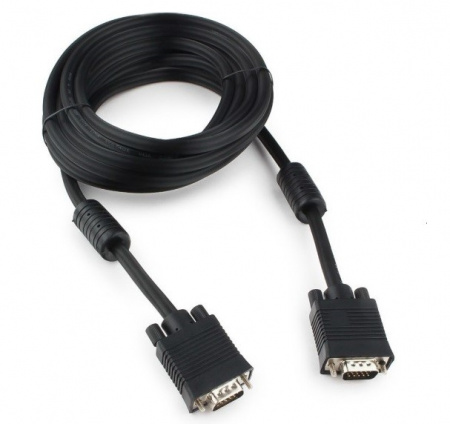 Кабель VGA Premium Cablexpert CC-PPVGA-5M-B, 15M/15M, 5.0м, черный, двойной экран, феррит.кольца, че Фото Кабель VGA Premium Cablexpert CC-PPVGA-5M-B, 15M/15M, 5.0м, черный, двойной экран, феррит.кольца, че Фото
