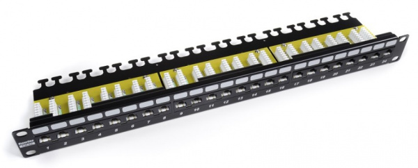 Hyperline PP2-19-24-8P8C-C6A-110D Патч-панель 19 Hyperline PP2-19-24-8P8C-C6A-110D Патч-панель 19