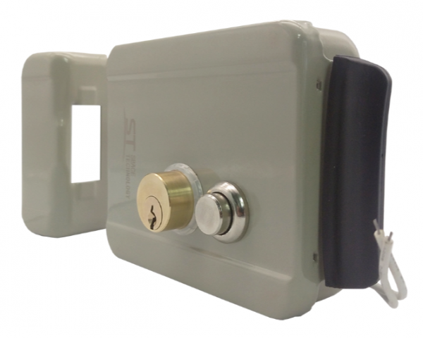 ST-EL-03(N/2C/B/PS)(СЕРЫЙ) Замок электромеханический Фото