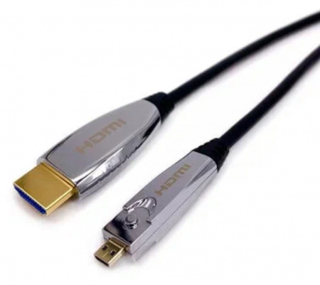 HDMI v2.1 кабель оптический 4K HDR Pro-HD Expert 15 метров, со съёмным наконечником Фото