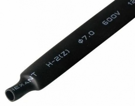 Трубка термоусаживаемая ТУТнг-LS (2:1)-8/4 черная REXANT Фото